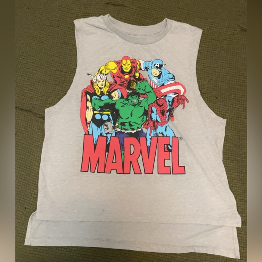 Short to Long Marvel Superhero Tank Top